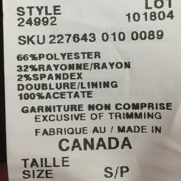 La Chateau Petite Size SP Black Blazer - Picture 7 of 8